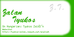 zalan tyukos business card